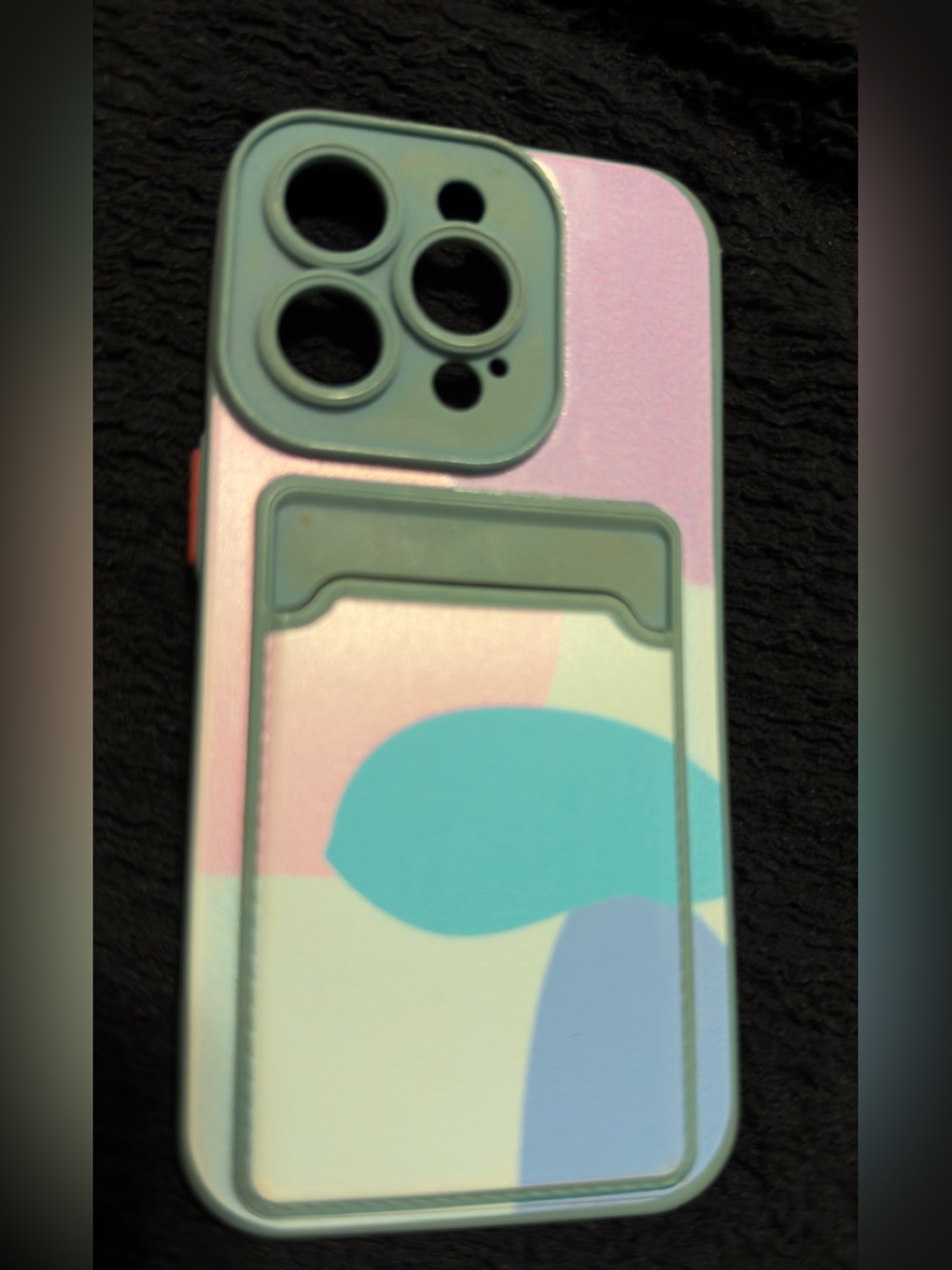 Stylish Pastel Pattern Phone Case with Built-In Kickstand